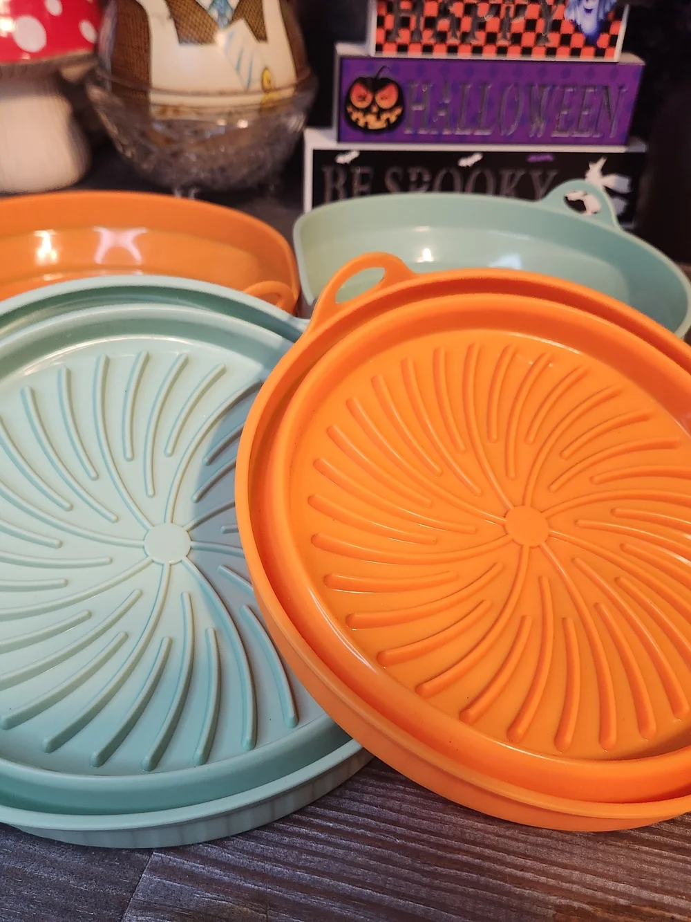 Silicone Travel Collaspoble Slow Fed Dog Bowls, Set Of 4